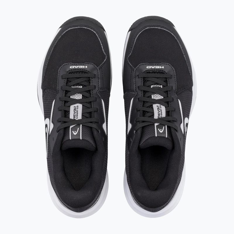 Herren-Tennisschuhe HEAD Revolt Court 5.0 black/white 4