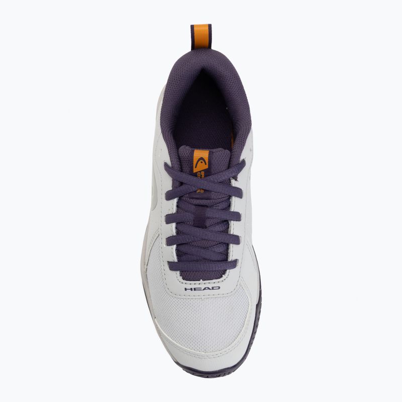 Kinder-Tennisschuhe HEAD Sprint Court 4.0 light grey/purple 5