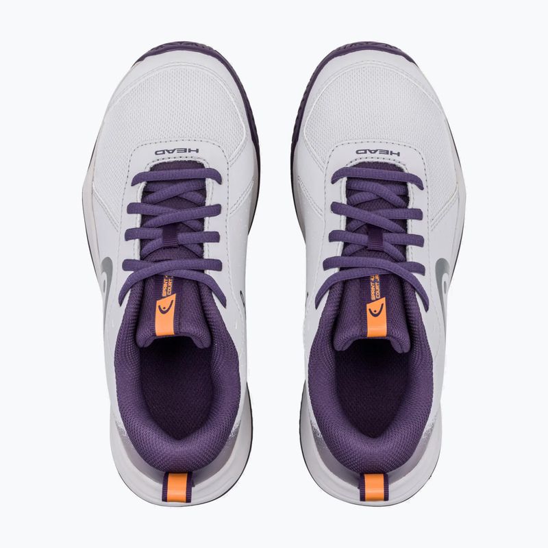 Kinder-Tennisschuhe HEAD Sprint Court 4.0 light grey/purple 4