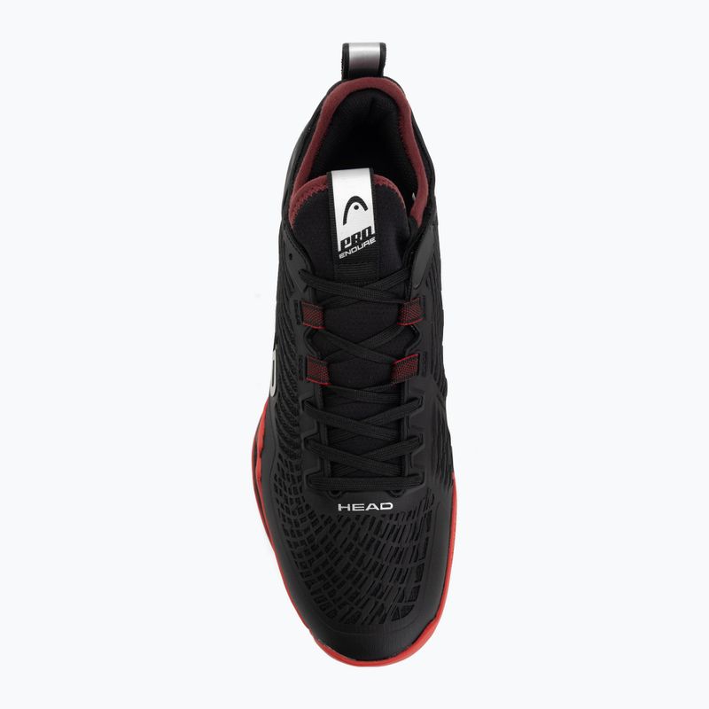 Herren-Tennisschuhe HEAD Endure Pro Clay black/red 5