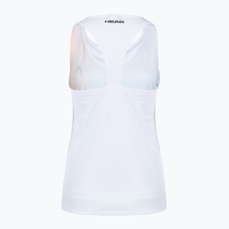 Damen-Tennis-T-Shirt HEAD Agility Tank Top apricot/print vision 2