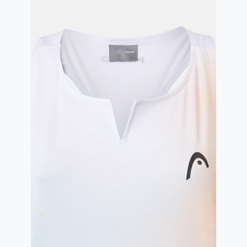 Damen-Tennis-T-Shirt HEAD Agility Tank Top light blue/print vision 3