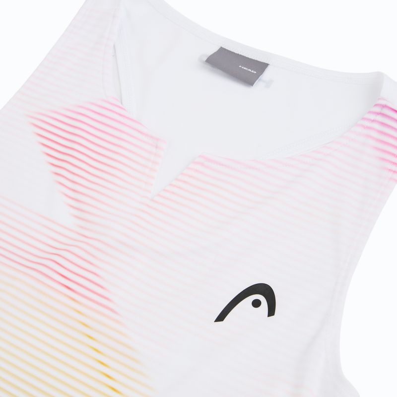 Damen-Tennis-T-Shirt HEAD Agility Tank Top light blue/print vision 3