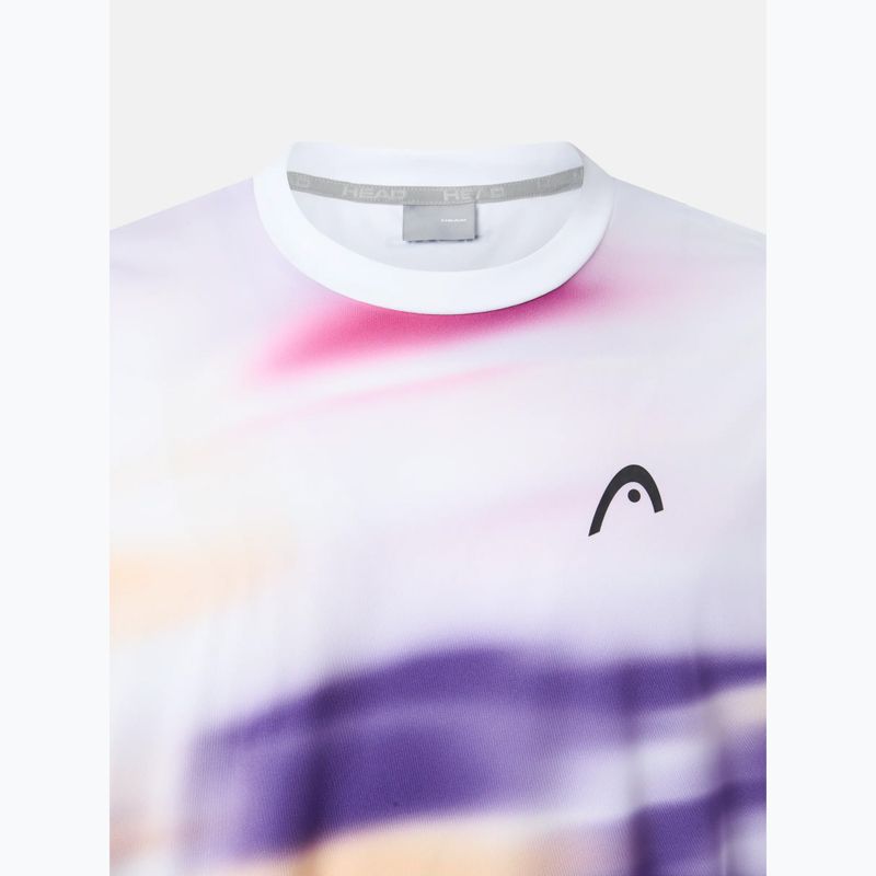 Herren-Tennis-T-Shirt HEAD Blur purple/print 3