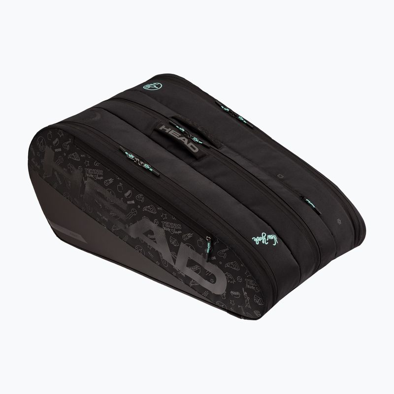 Tennistasche HEAD Tour Racquet Bag XL Neon 2025 75 l schwarz/blau