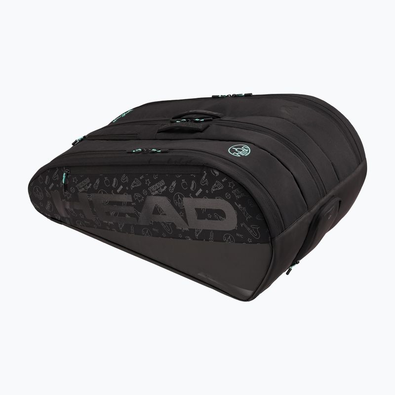 Tennistasche HEAD Tour Racquet Bag XL Neon 2025 75 l schwarz/blau 2