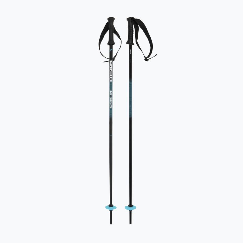 Kinder-Skistöcke HEAD Supershape Team Jr black/speedblue/white