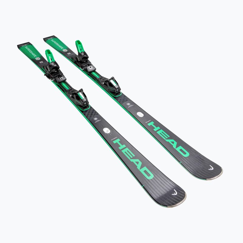 Alpinski mit Bindung HEAD Supershape e-Magnum SW BB-PR + Protector Evo PR 13 GW black/green 2