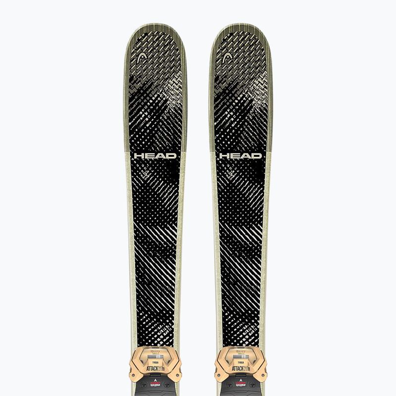 Kinder-Alpinski mit Bindung HEAD Kore Team SW + Attack LYT 11 GW black/beige 5