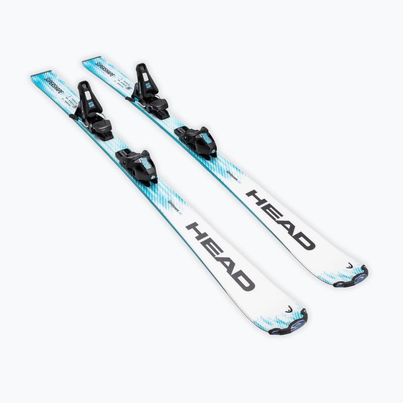 Kinder-Alpinski mit Bindung HEAD Supershape JRS + Jrs 7.5 GW CA white/blue 2