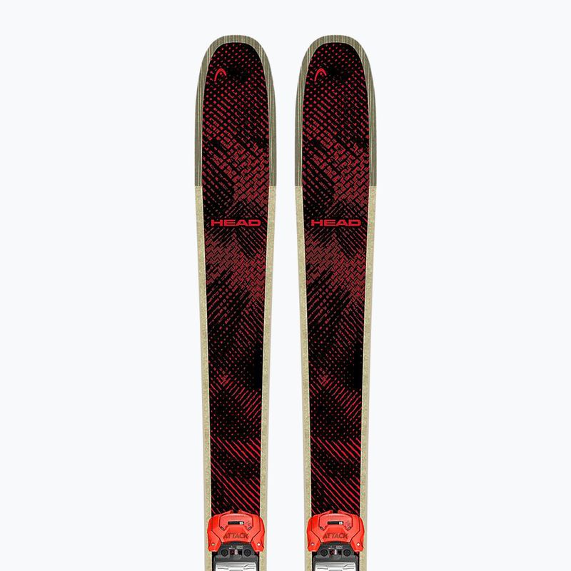 Alpinski mit Bindung HEAD Kore 100 Ti + Protector+ Attack 14 GW black/red 8