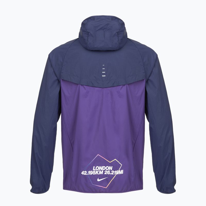Laufjacke für Herren Nike Stride Dri-Fit ADV midnight navy/court purple 10