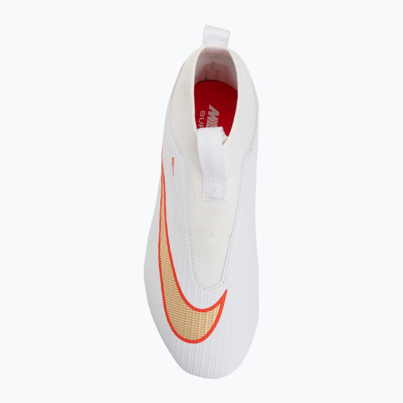 Kinder-Fußballschuhe Nike Jr. Mercurial Superfly 11 Academy white/bright crimson/blur 5