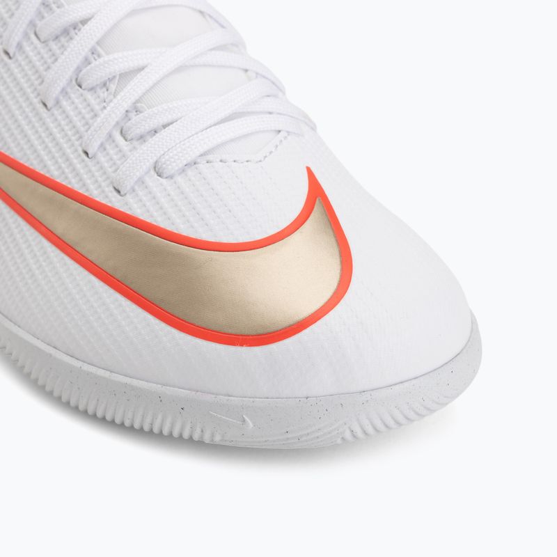 Kinder-Fußballschuhe Nike Jr. Mercurial Superfly 11 Club white/bright crimson/blur 7