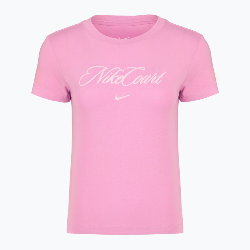 Damen-Tennisshirt Nike Court Heritage light magenta/pink foam 6