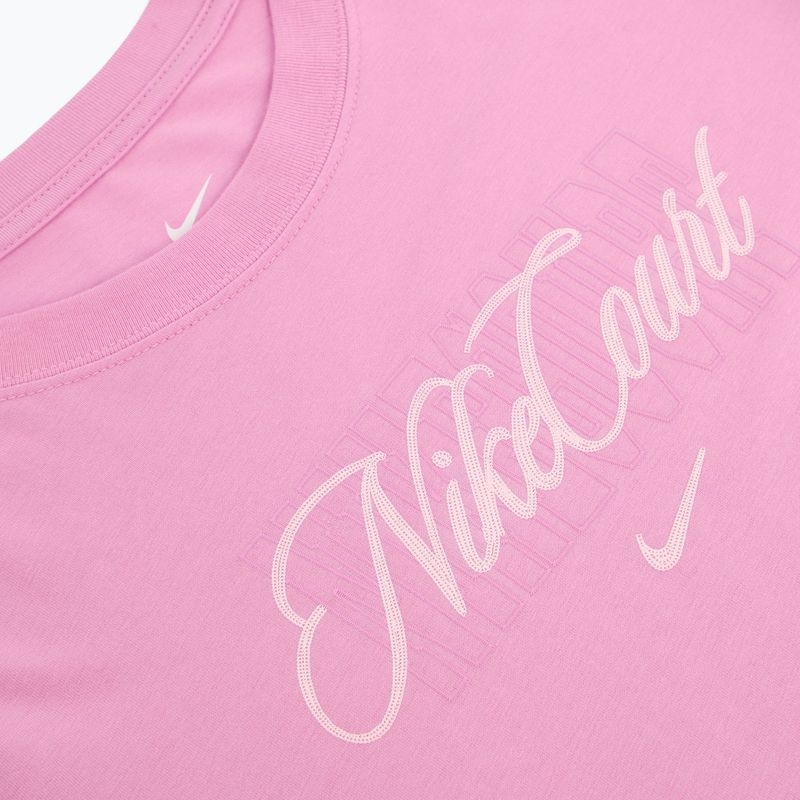 Damen-Tennisshirt Nike Court Heritage light magenta/pink foam 8