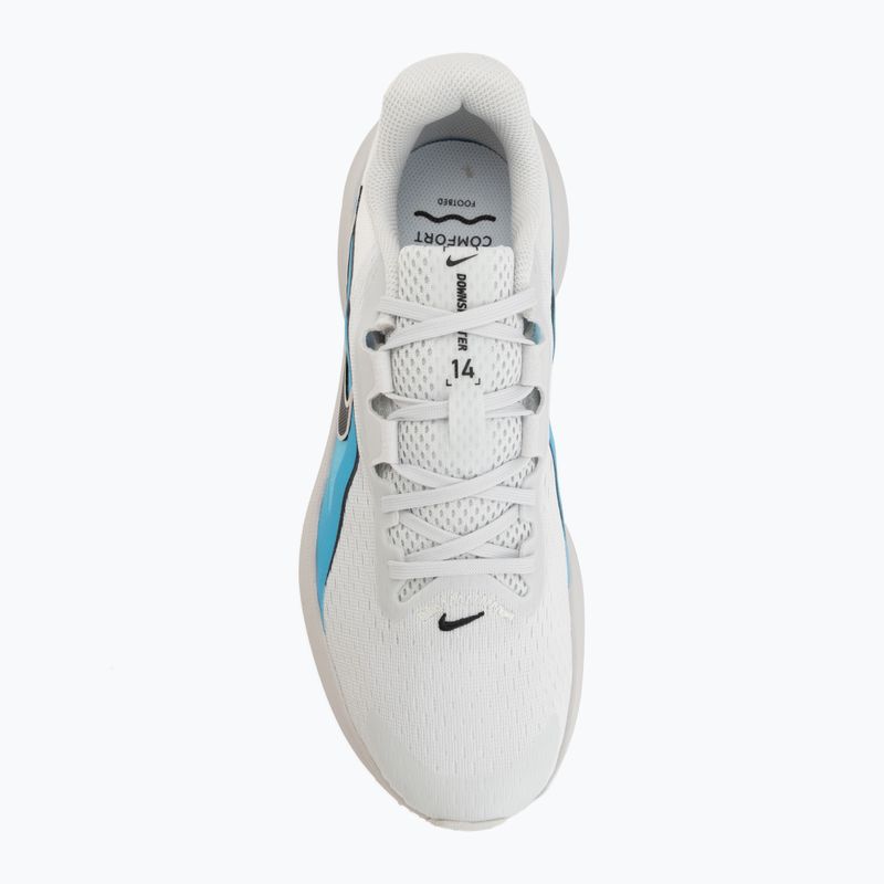Herren-Laufschuhe Nike Downshifter 14 off white/light current blue/black 5