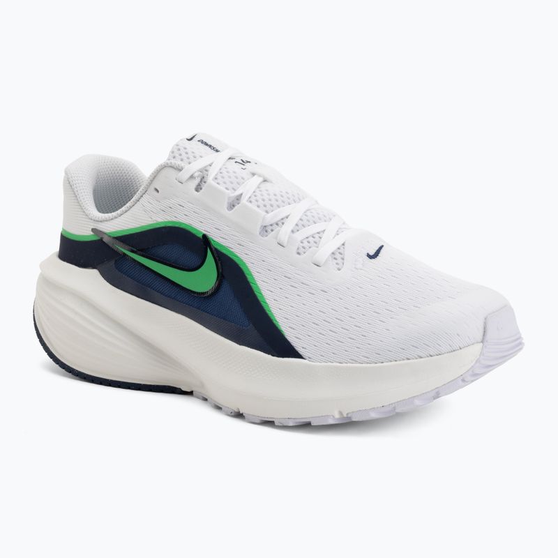 Herren-Laufschuhe Nike Downshifter 14 white/midnight navy/green spark