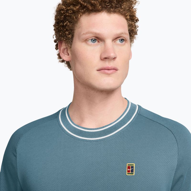 Herren-Tennisshirt Nike Court Heritage smokey blue 3