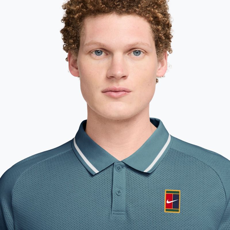 Herren-Tennisshirt Nike Court Heritage smokey blue/smokey blue 3