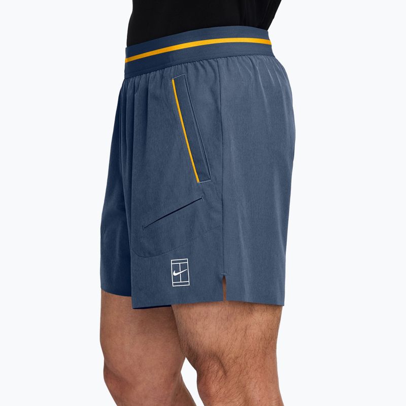Herren-Tennisshorts Nike Court Dri-Fit Advantage 6" new slate/laser orange/white 3