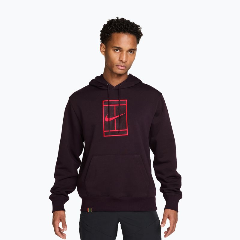 Herrenpullover Nike Court burgundy ash/bright crimson