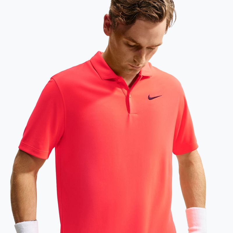 Herren-Tennisshirt Nike Court Dri-FIT Bright Crimson/Black 4