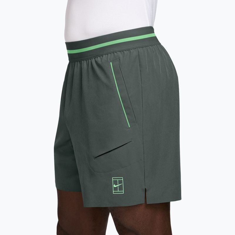 Herren-Tennisshorts Nike Court Dri-Fit Advantage 6" camo green/cucumber calm/cucumber calm 3