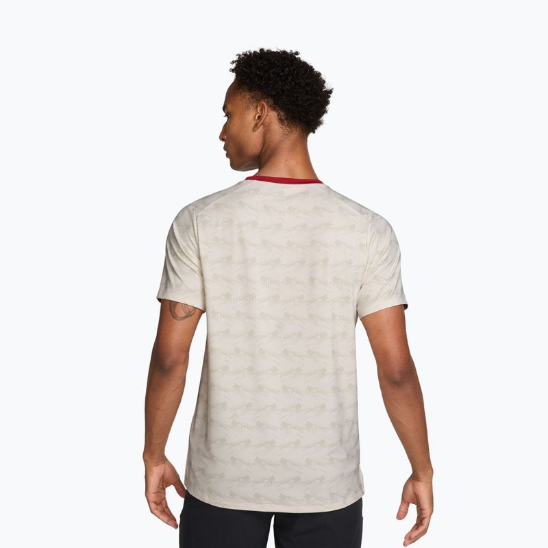Herren-Shirt Nike Court Advantage light bone/tough red/black 2