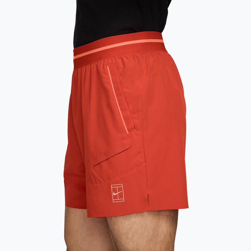 Herren-Tennisshorts Nike Court Dri-Fit Advantage 6" picante red/atomic pink/atomic pink 3