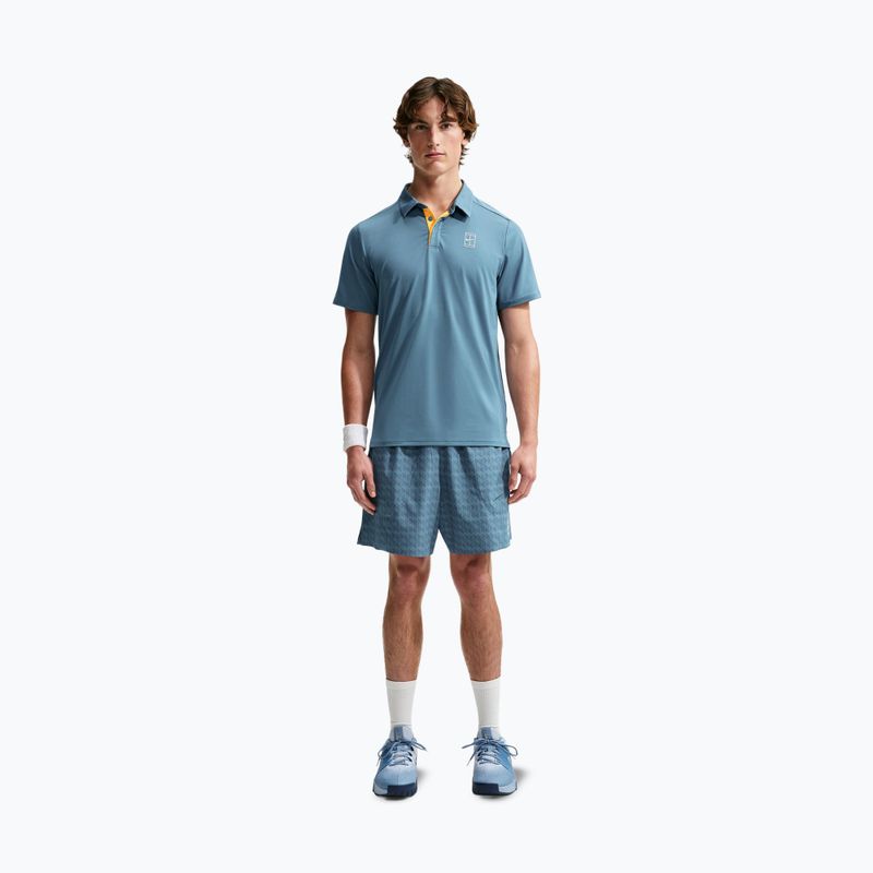 Herren Tennis-Poloshirt Nike Court Dri-Fit Advantage smokey blue/white 2