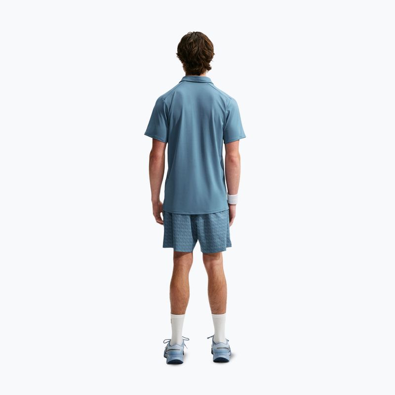 Herren Tennis-Poloshirt Nike Court Dri-Fit Advantage smokey blue/white 3