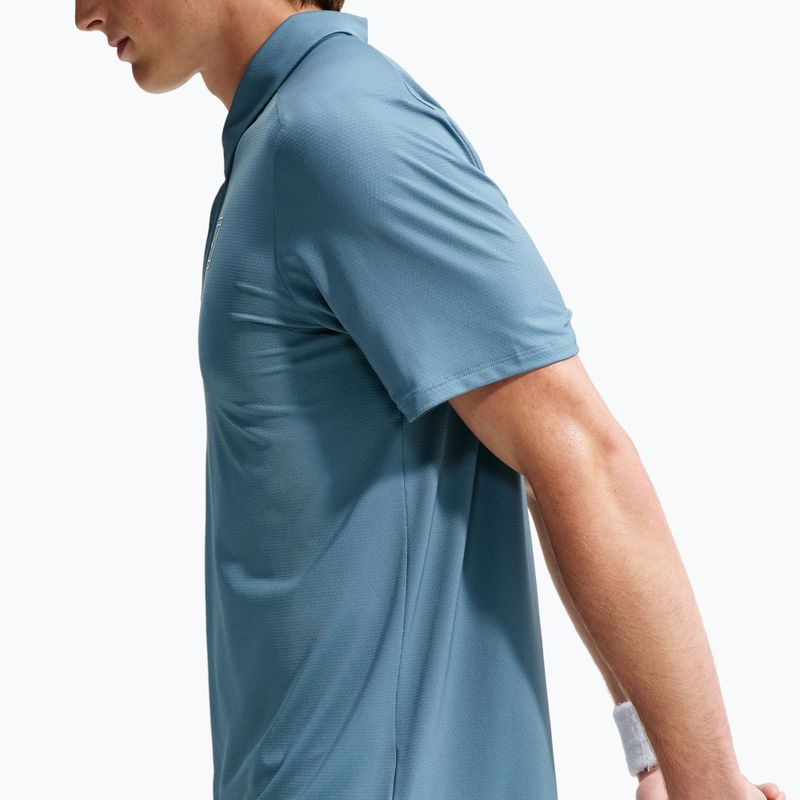 Herren Tennis-Poloshirt Nike Court Dri-Fit Advantage smokey blue/white 5