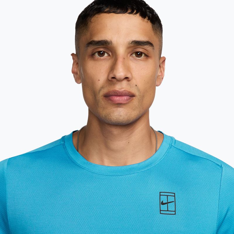 Herren-Shirt Nike Court Dri-Fit Advantage baltic blue/black 3