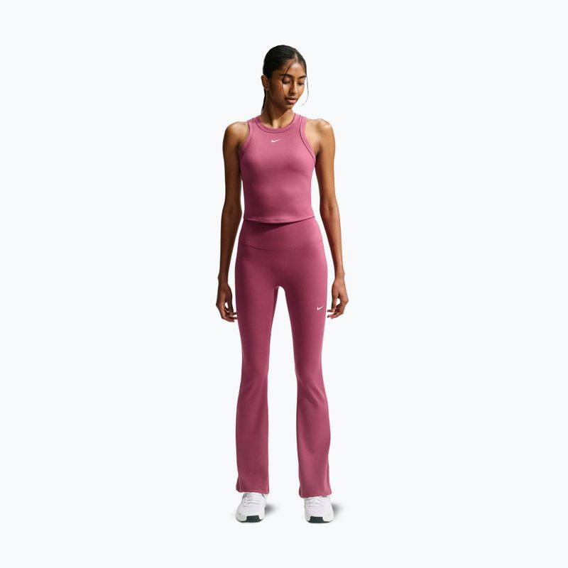 Damen-Trainingsleggings Nike One pink smoke/white 8