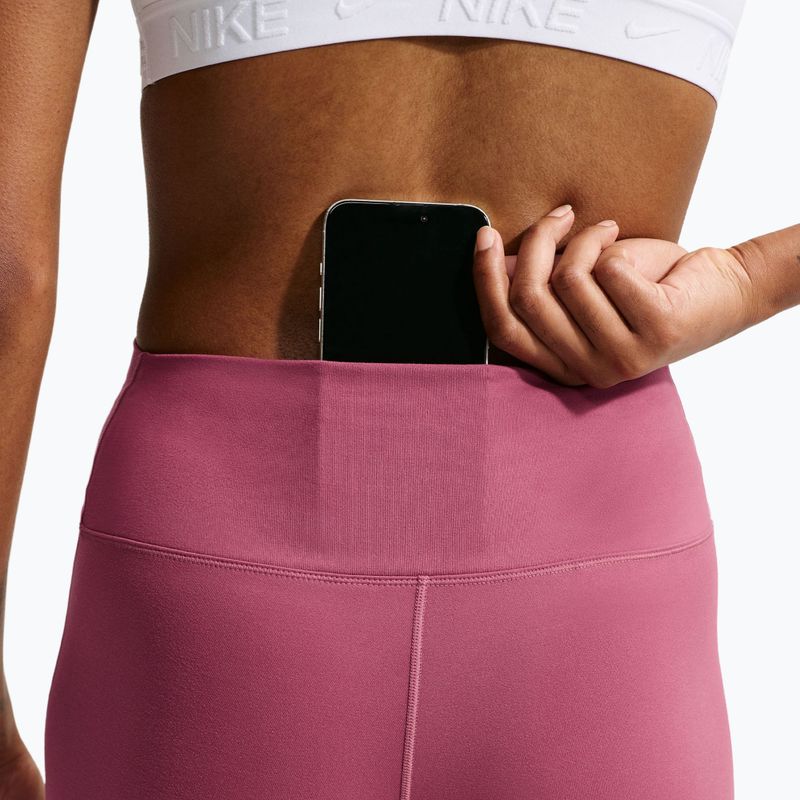 Damen-Trainingsleggings Nike One pink smoke/white 6