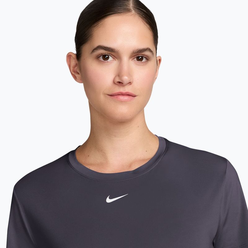 Damen-T-Shirt Nike One Classic Dri-Fit SS gridiron/white 3