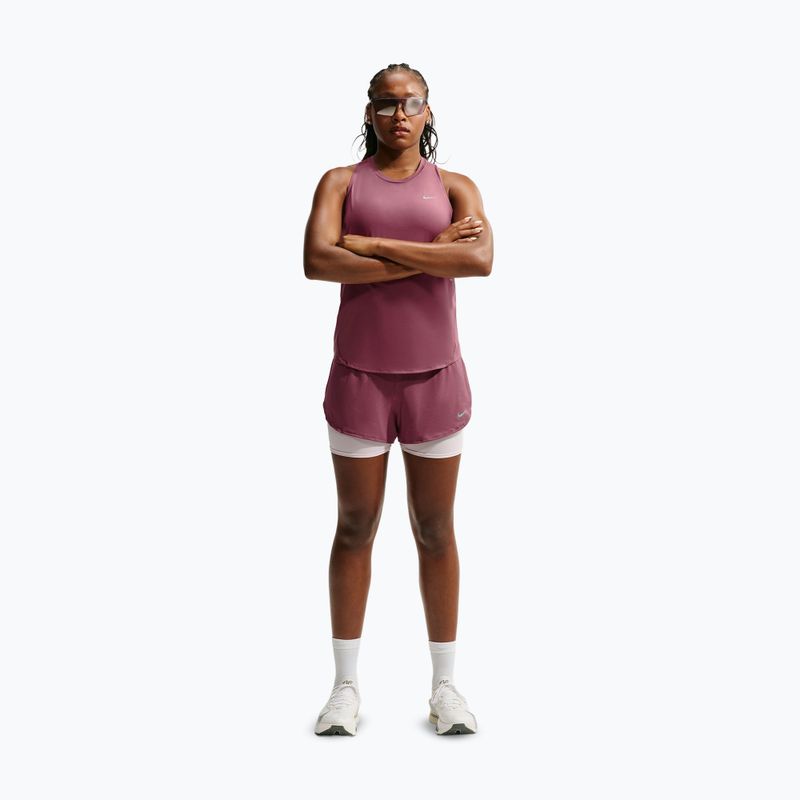 Damen-Laufshorts Nike Flow pink smoke 2