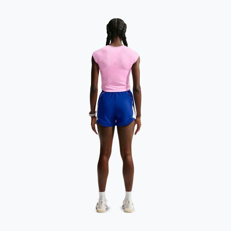 Damen-Laufshirt Nike Tempo Swoosh Run Dri-Fit pink rise/pink rise/old royal 3
