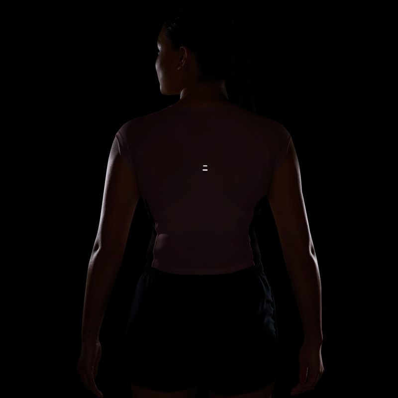 Damen-Laufshirt Nike Tempo Swoosh Run Dri-Fit pink rise/pink rise/old royal 6
