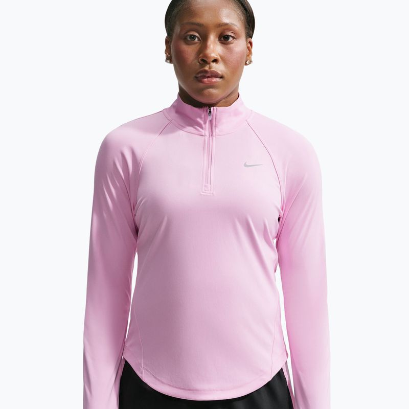 Laufpullover für Damen Nike Tempo Dri-Fit 1/4 Zip pink rise 4