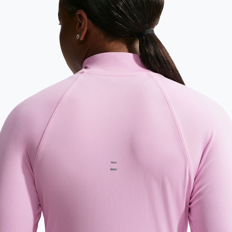 Laufpullover für Damen Nike Tempo Dri-Fit 1/4 Zip pink rise 5
