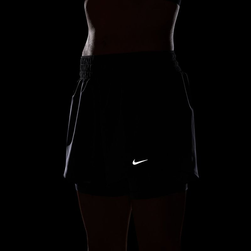 Damen-Shorts Nike One Dri-Fit High-Waisted 3" 2In1 gridiron/white 5