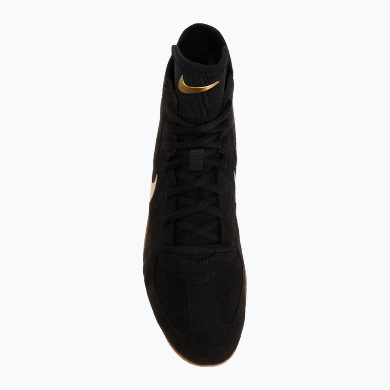 Ringerschuhe Nike Footsweep 2 black/metallic gold/gum light brown 5