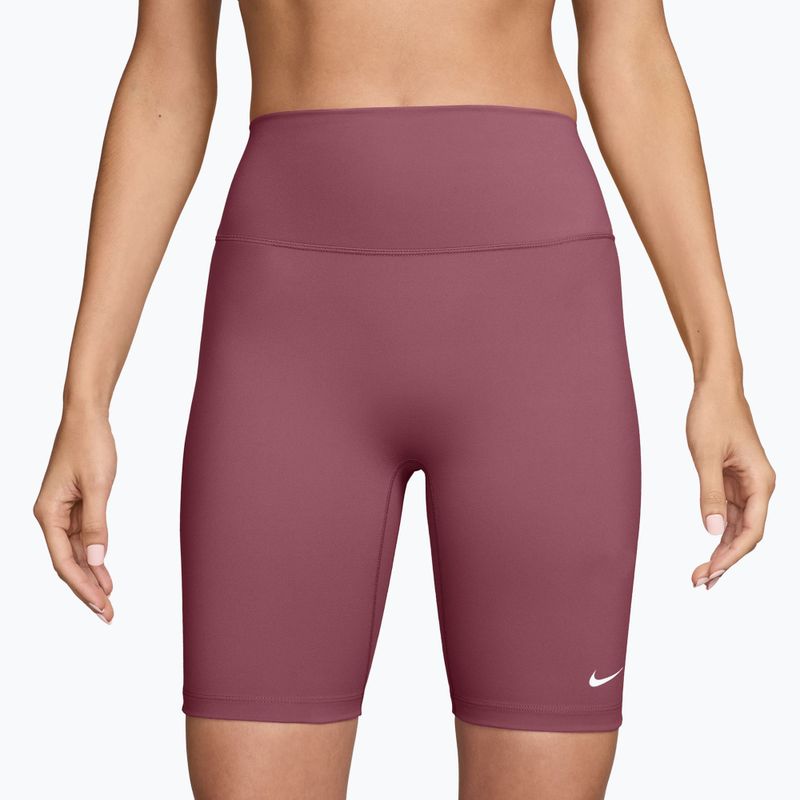 Damen Trainingsshorts Nike One Pink Smoke/White