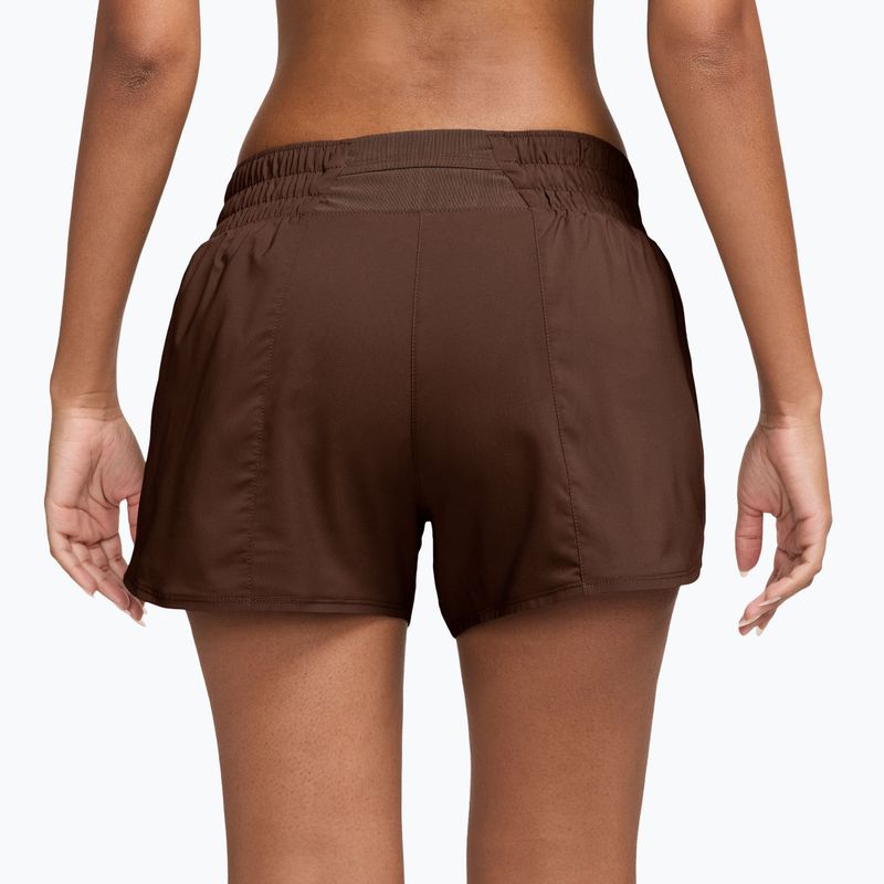 Damen-Shorts Nike One Dri-Fit 3" cacao wow/white 2