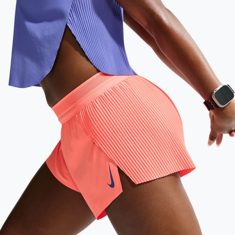 Damen-Laufshorts Nike AeroSwift Dri-Fit ADV Mid-Rise 3" atomic pink/black/white/old royal 5