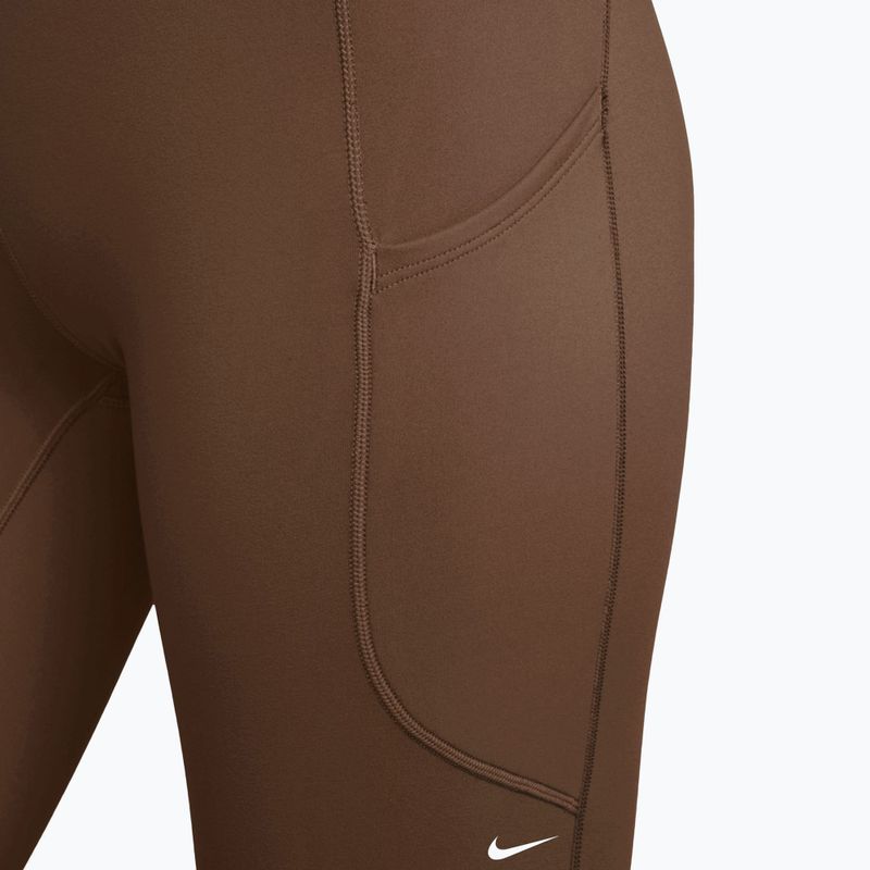 Damen-Trainingsleggings Nike One High-Waisted 7/8 cacao wow/white 3