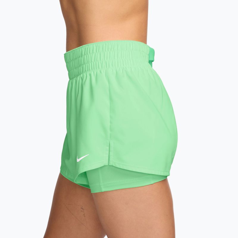 Damen Trainingsshorts Nike One cucumber calm/white 3