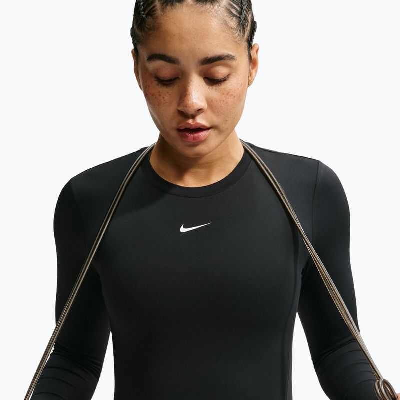 Damen-Trainingslangarmshirt Nike One Fitted black/white 6